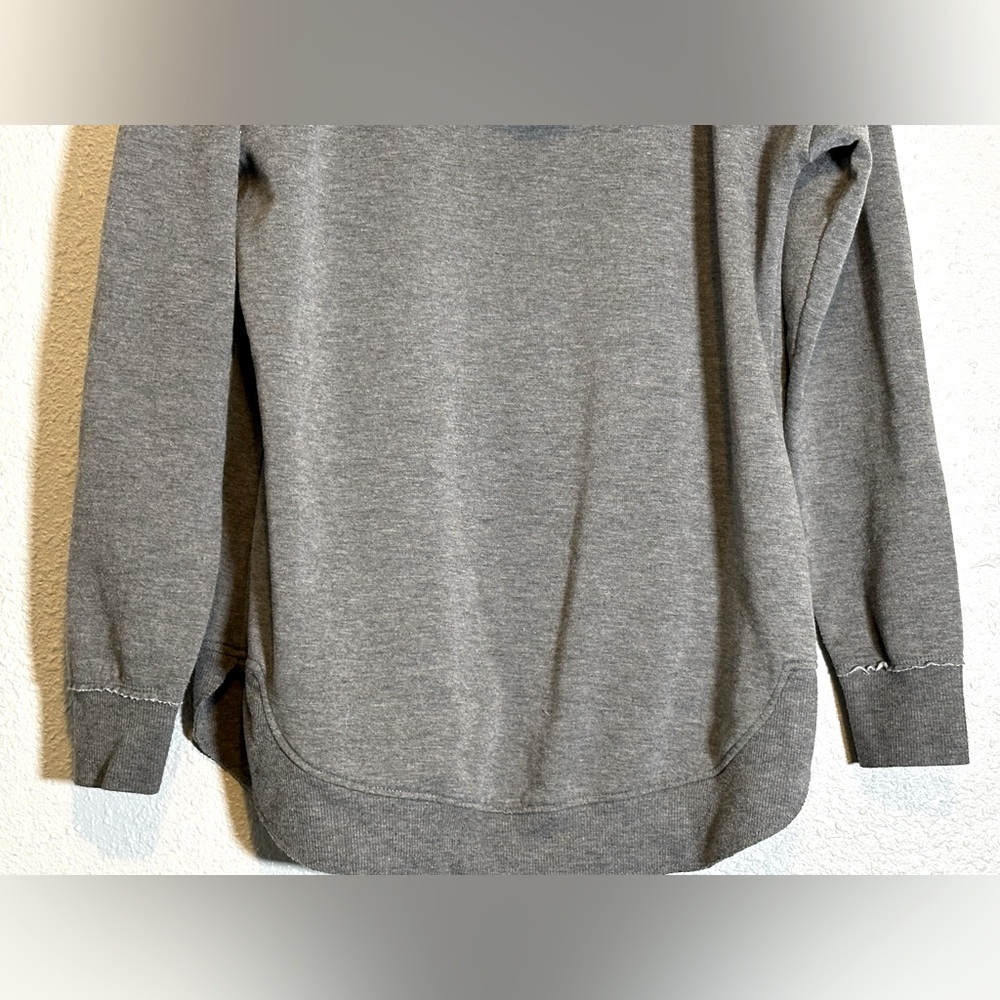 Maurices Fleece Hoodie with Plaid Hood Graphic Long Sleeve Sweatshirt Size M - Picture 12 of 16